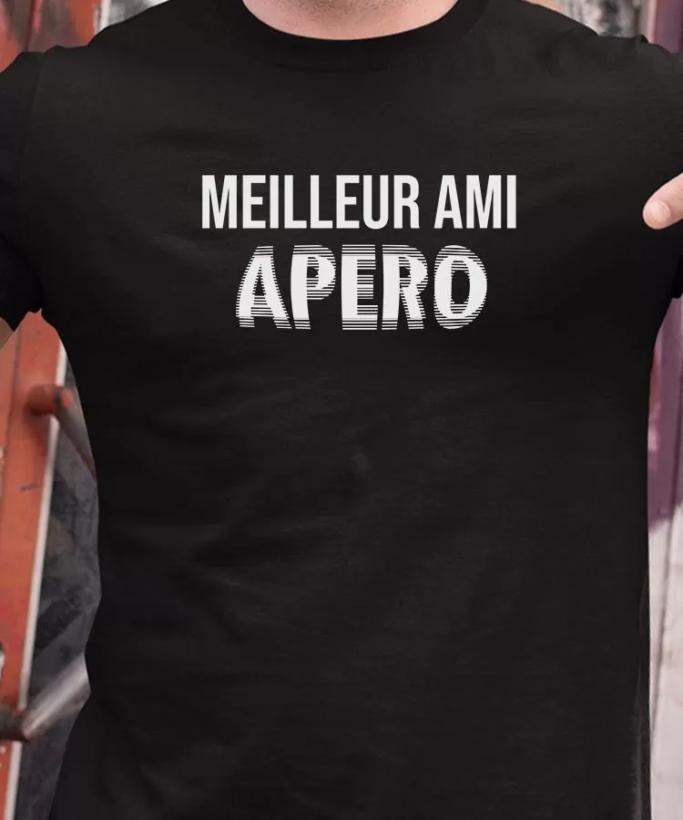 T-Shirt Meilleur Ami apéro face Pour homme