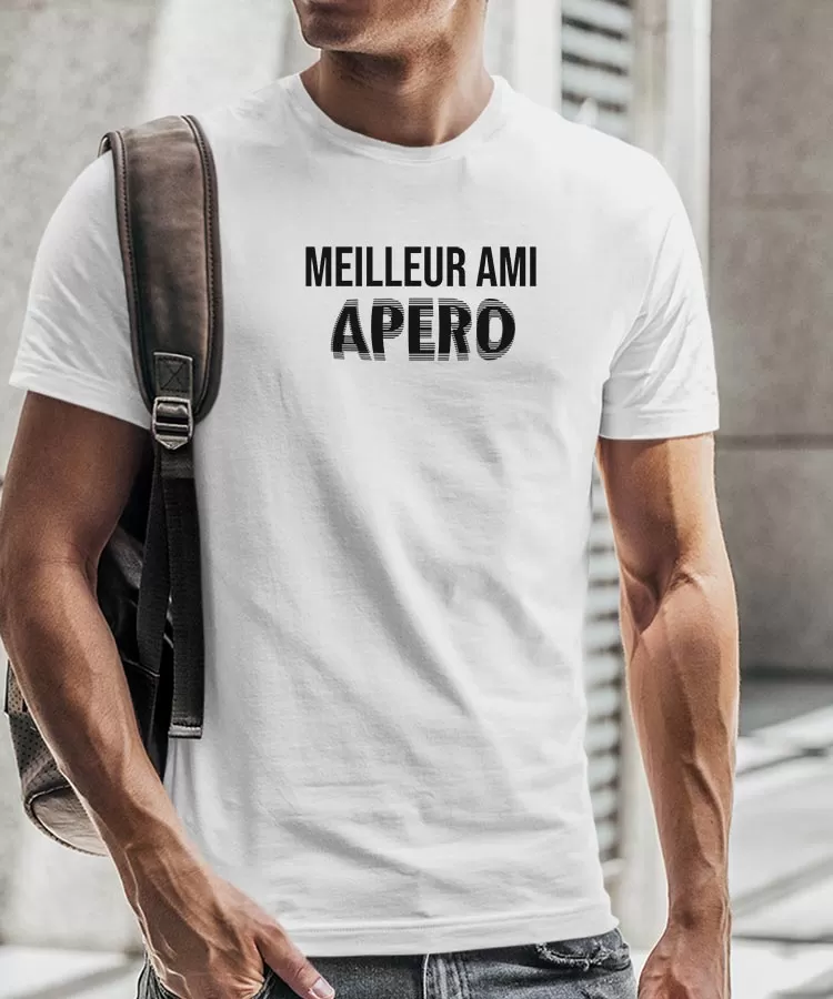 T-Shirt Meilleur Ami apéro face Pour homme