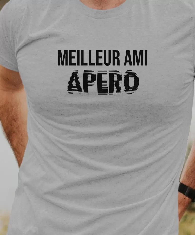 T-Shirt Meilleur Ami apéro face Pour homme