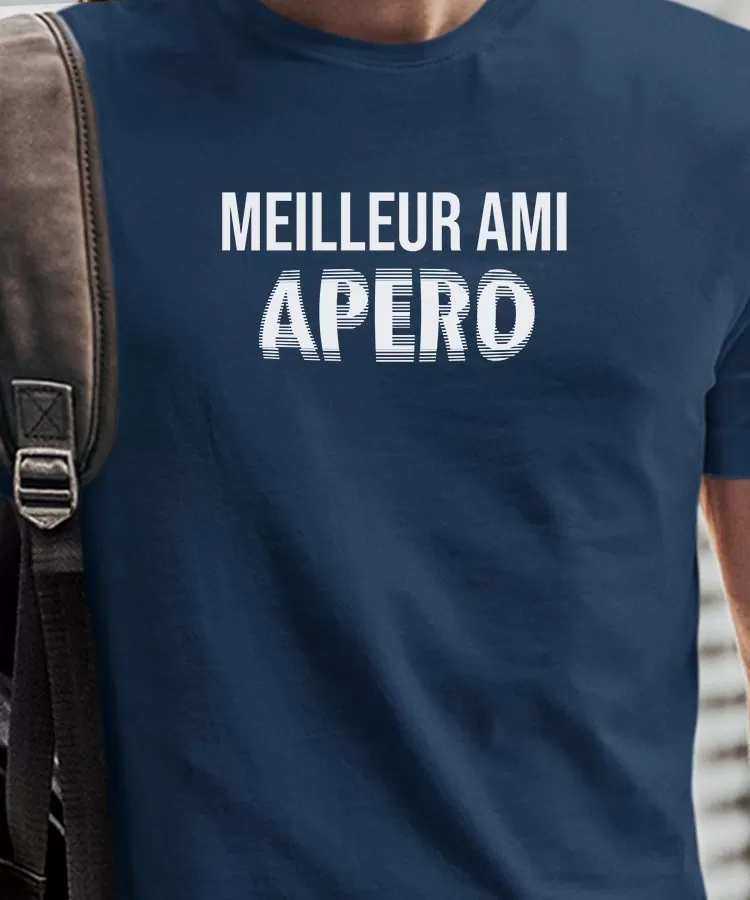 T-Shirt Meilleur Ami apéro face Pour homme