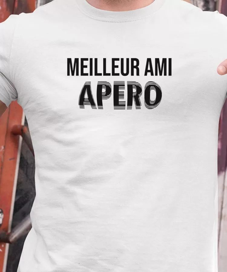 T-Shirt Meilleur Ami apéro face Pour homme