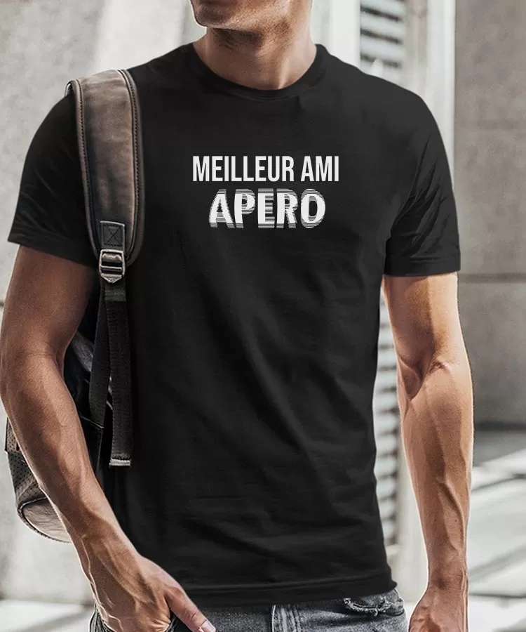 T-Shirt Meilleur Ami apéro face Pour homme