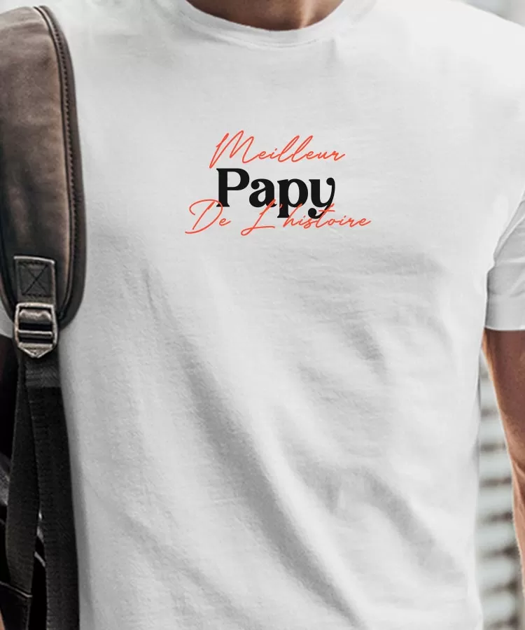 T-Shirt Meilleur Papy de l'histoire Pour homme