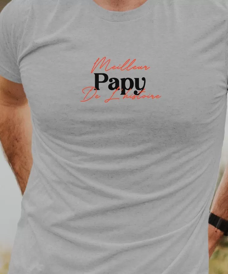 T-Shirt Meilleur Papy de l'histoire Pour homme