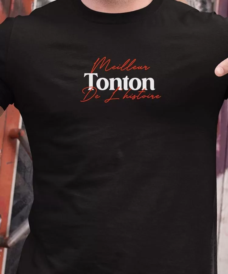 T-Shirt Meilleur Tonton de l'histoire Pour homme