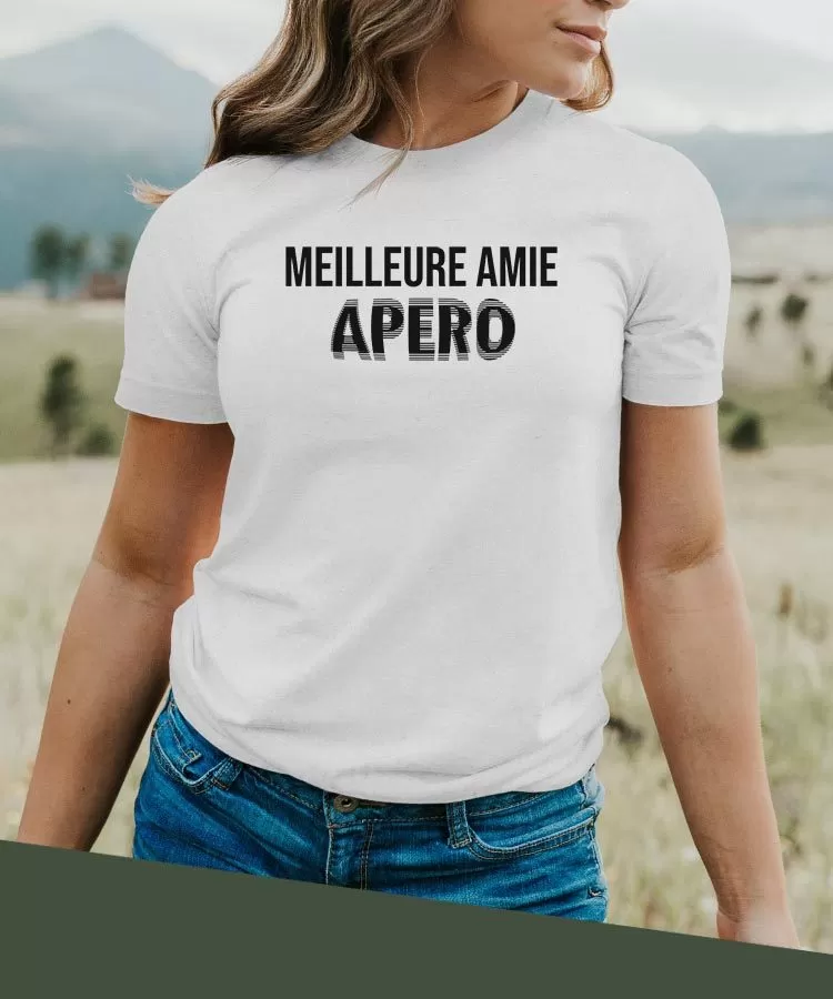 T-Shirt Meilleure Amie apéro face Pour femme