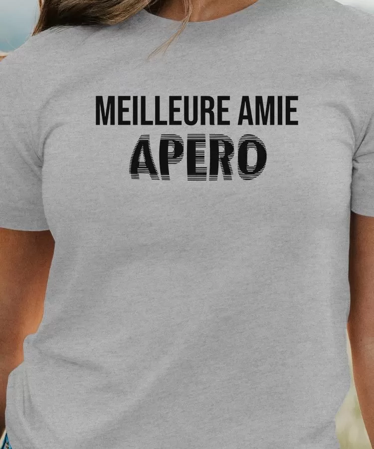 T-Shirt Meilleure Amie apéro face Pour femme