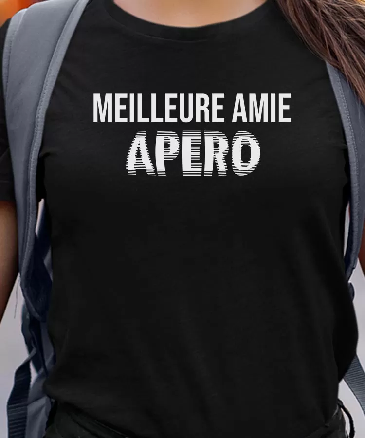 T-Shirt Meilleure Amie apéro face Pour femme