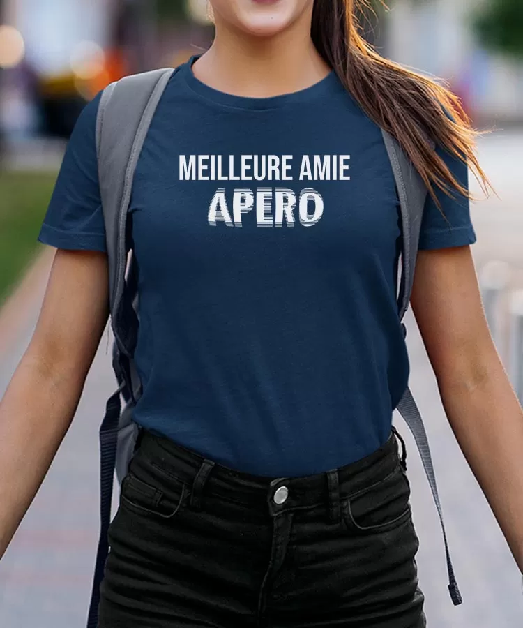 T-Shirt Meilleure Amie apéro face Pour femme