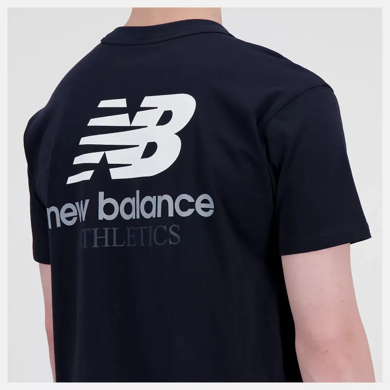 T-shirt New Balance Athletics Remastered - Noir/Blanc - MT31504BK