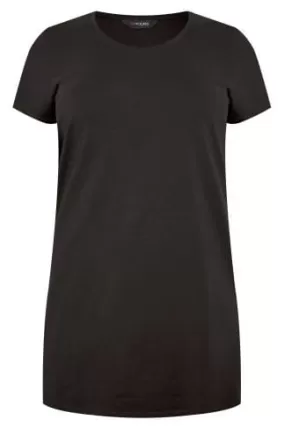 T-Shirt Noir Coupe Longue