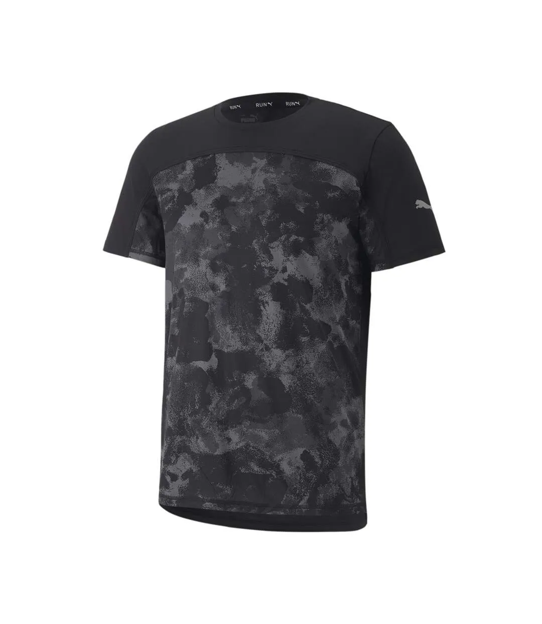 T-shirt Noir Homme Puma Run Graphic