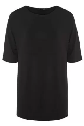 T-Shirt Noir Long Oversize