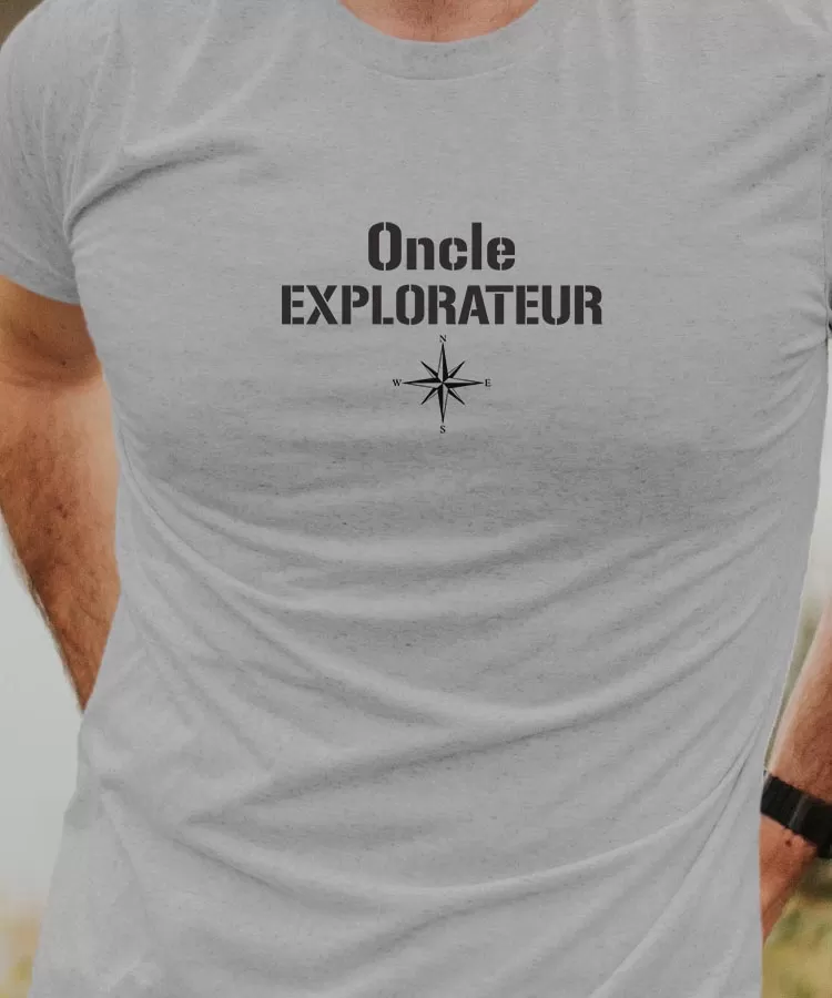 T-Shirt Oncle explorateur Pour homme