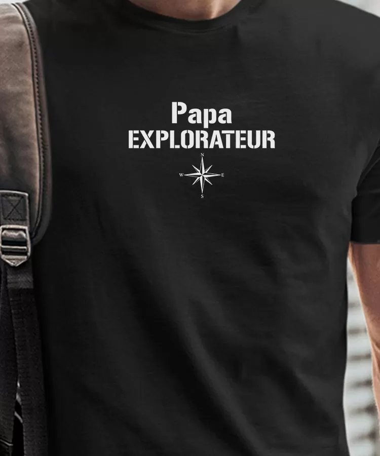 T-Shirt Papa explorateur Pour homme