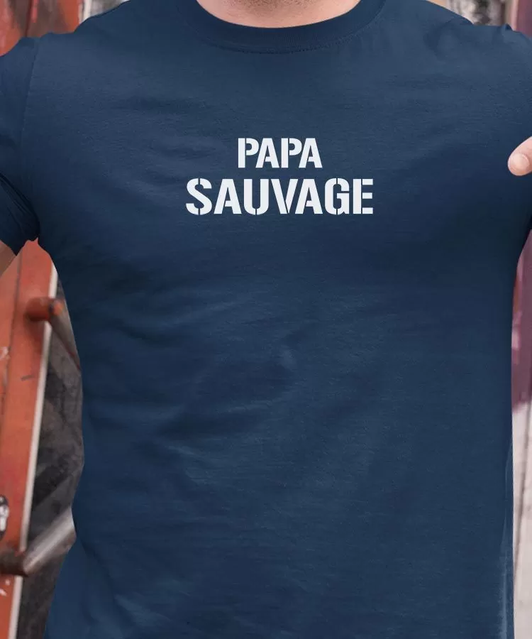 T-Shirt Papa sauvage Pour homme