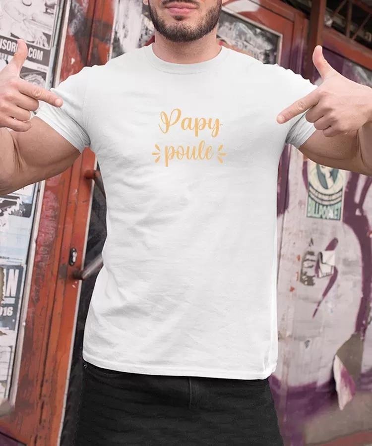 T-Shirt Papy poule Pour homme