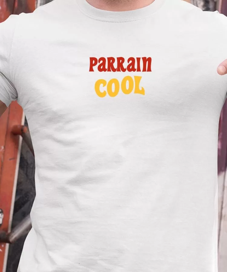 T-Shirt Parrain cool disco Pour homme