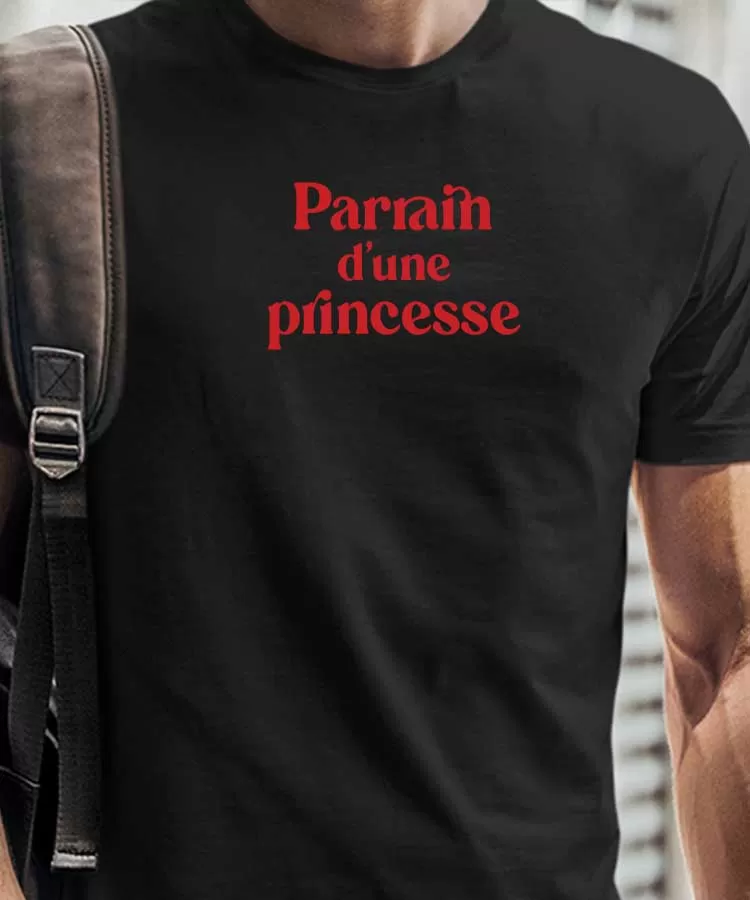 T-Shirt Parrain d'une princesse Pour homme