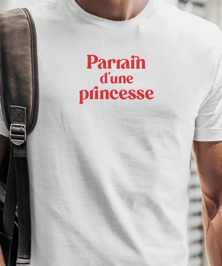 T-Shirt Parrain d'une princesse Pour homme