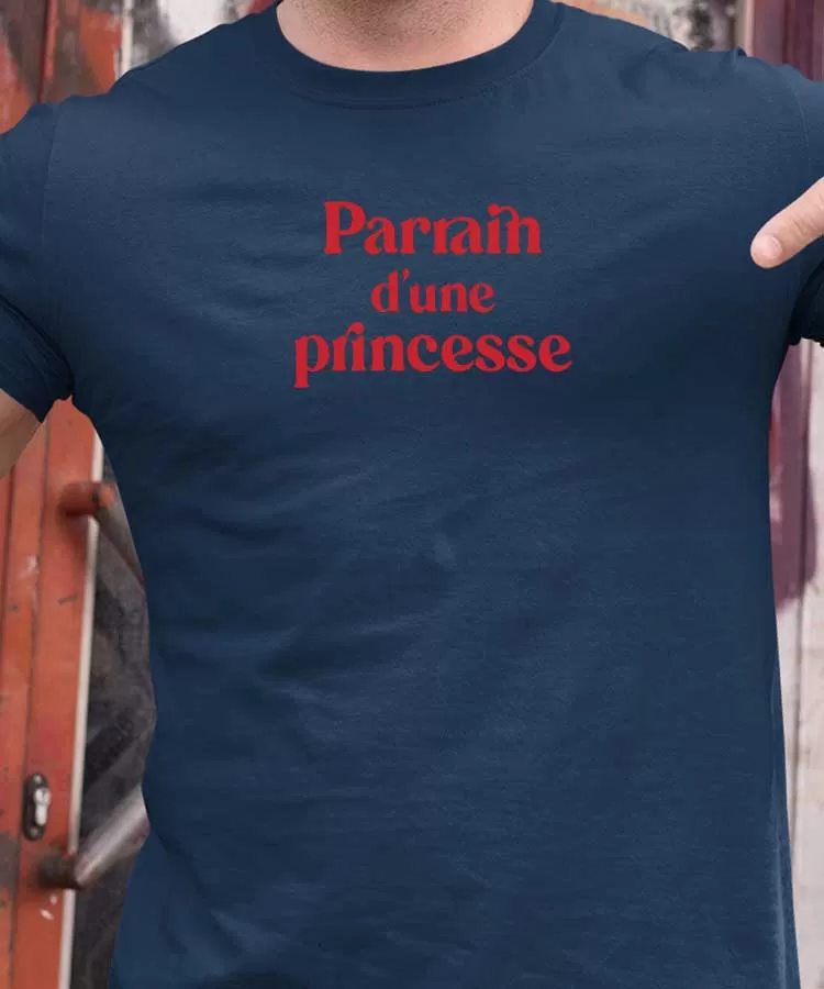 T-Shirt Parrain d'une princesse Pour homme