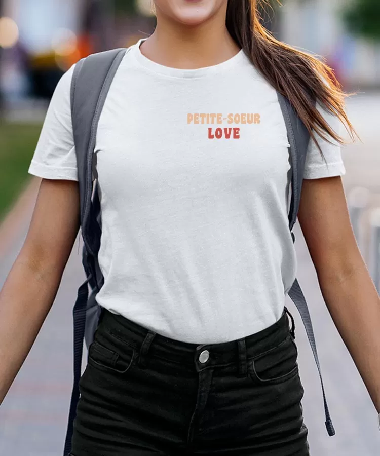 T-Shirt Petite-Soeur love Pour femme