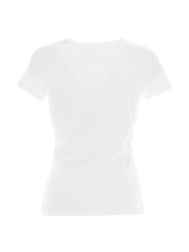 T-shirt regular graphic paillettes blanc femme - Salsa | wimod