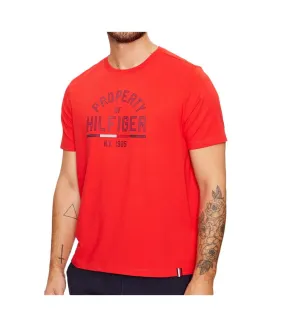 T-shirt Rouge Homme Tommy Hilfiger Graphic