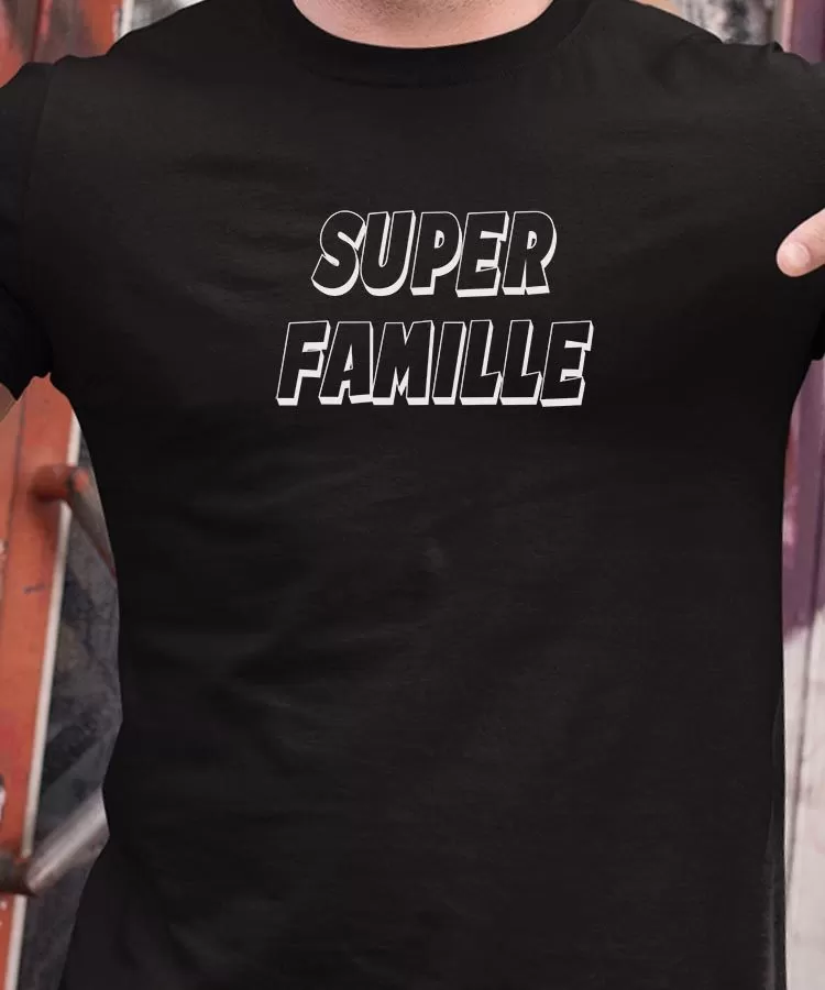 T-Shirt Super Famille Pour homme