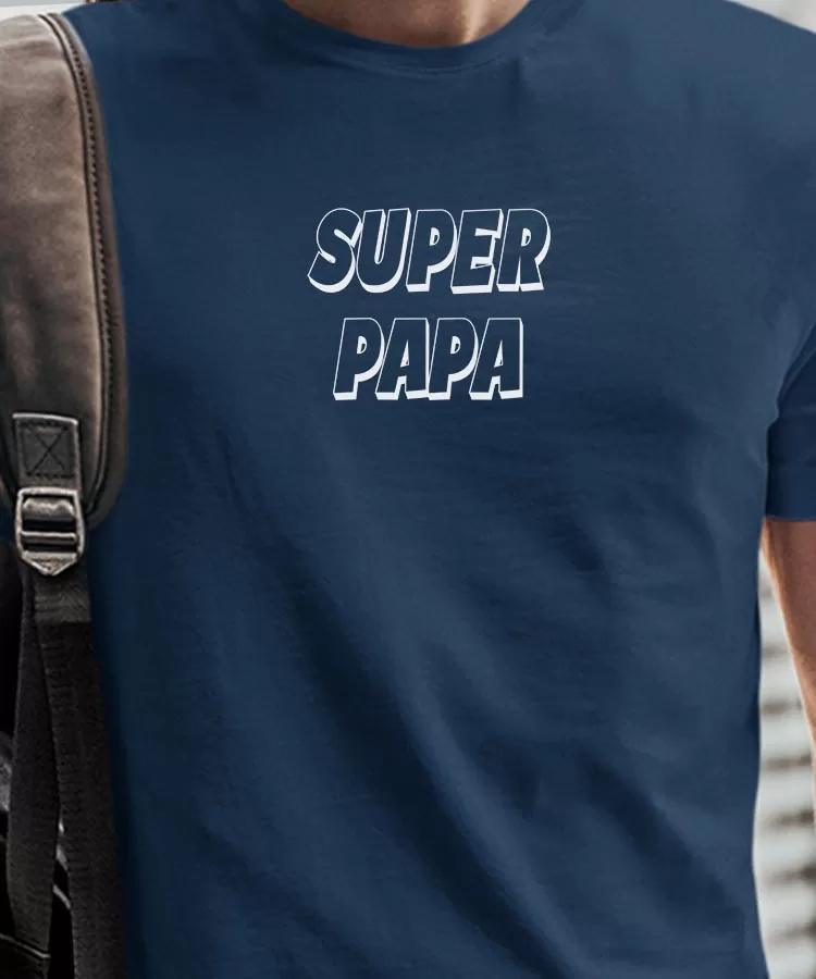 T-Shirt Super Papa Pour homme