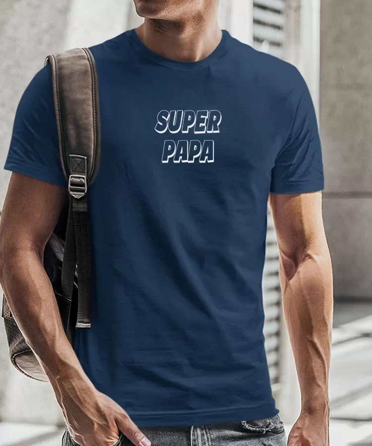 T-Shirt Super Papa Pour homme