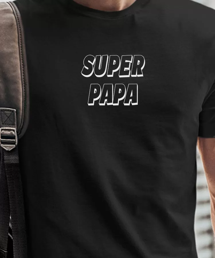 T-Shirt Super Papa Pour homme