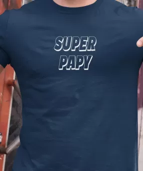 T-Shirt Super Papy Pour homme