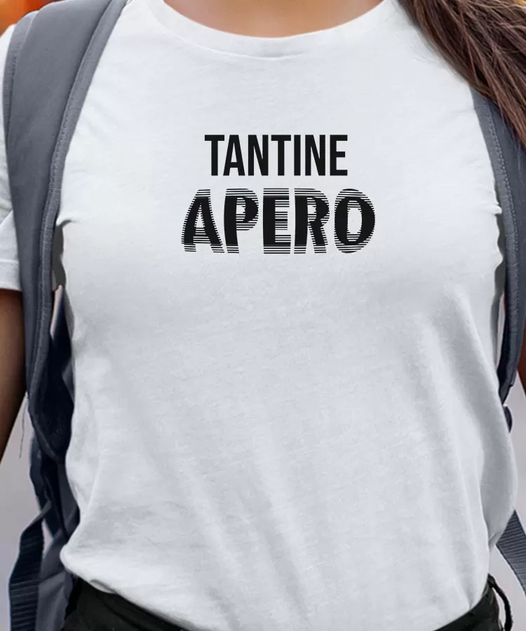 T-Shirt Tantine apéro face Pour femme