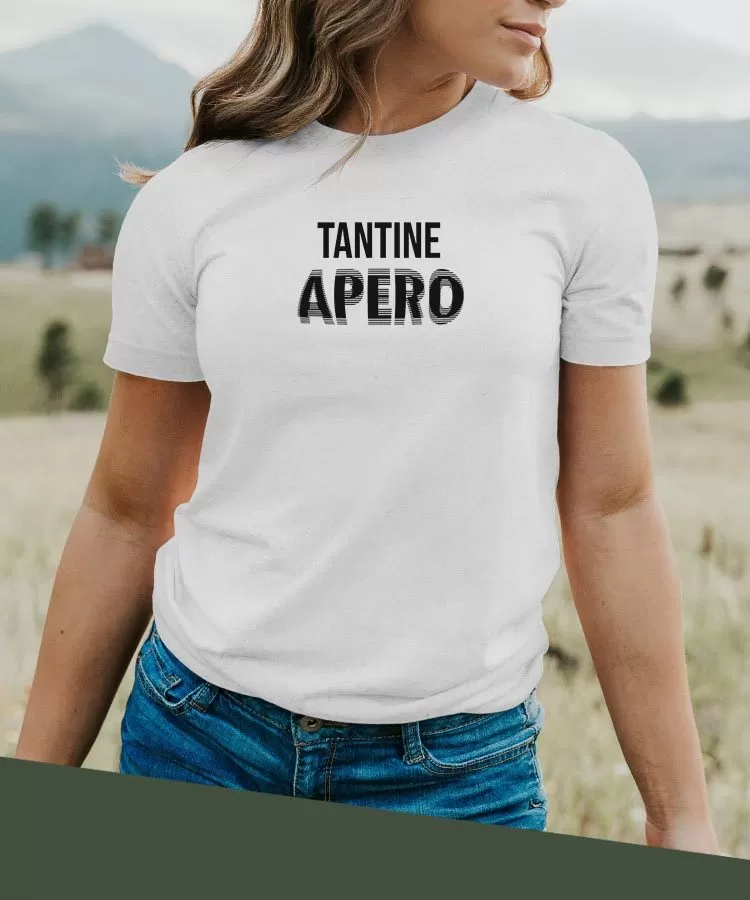 T-Shirt Tantine apéro face Pour femme