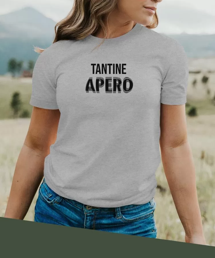 T-Shirt Tantine apéro face Pour femme