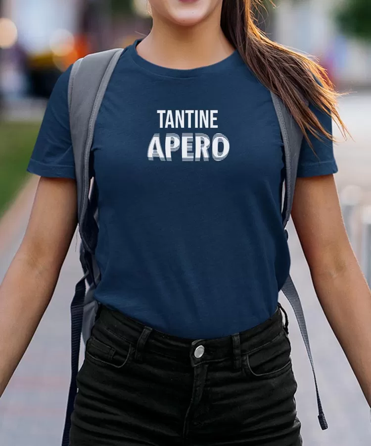 T-Shirt Tantine apéro face Pour femme