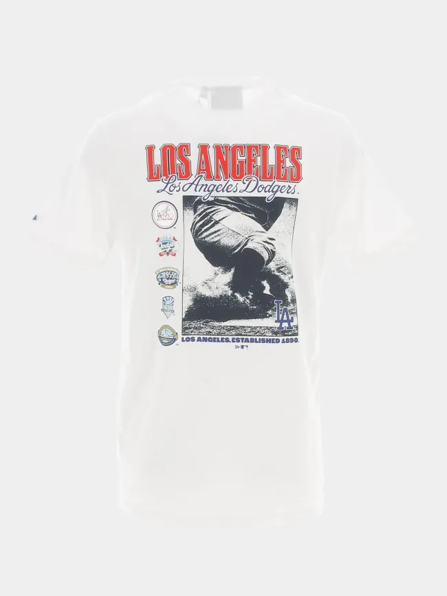 T-shirt team graphic dodgers blanc homme - New Era | wimod