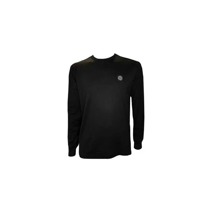 T-Shirt À Manches Longues Noir Stone Island Homme | Toulouse