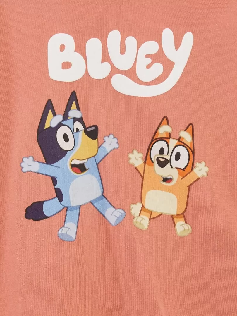 Tee-shirt imprimé 'Bluey' - Orange