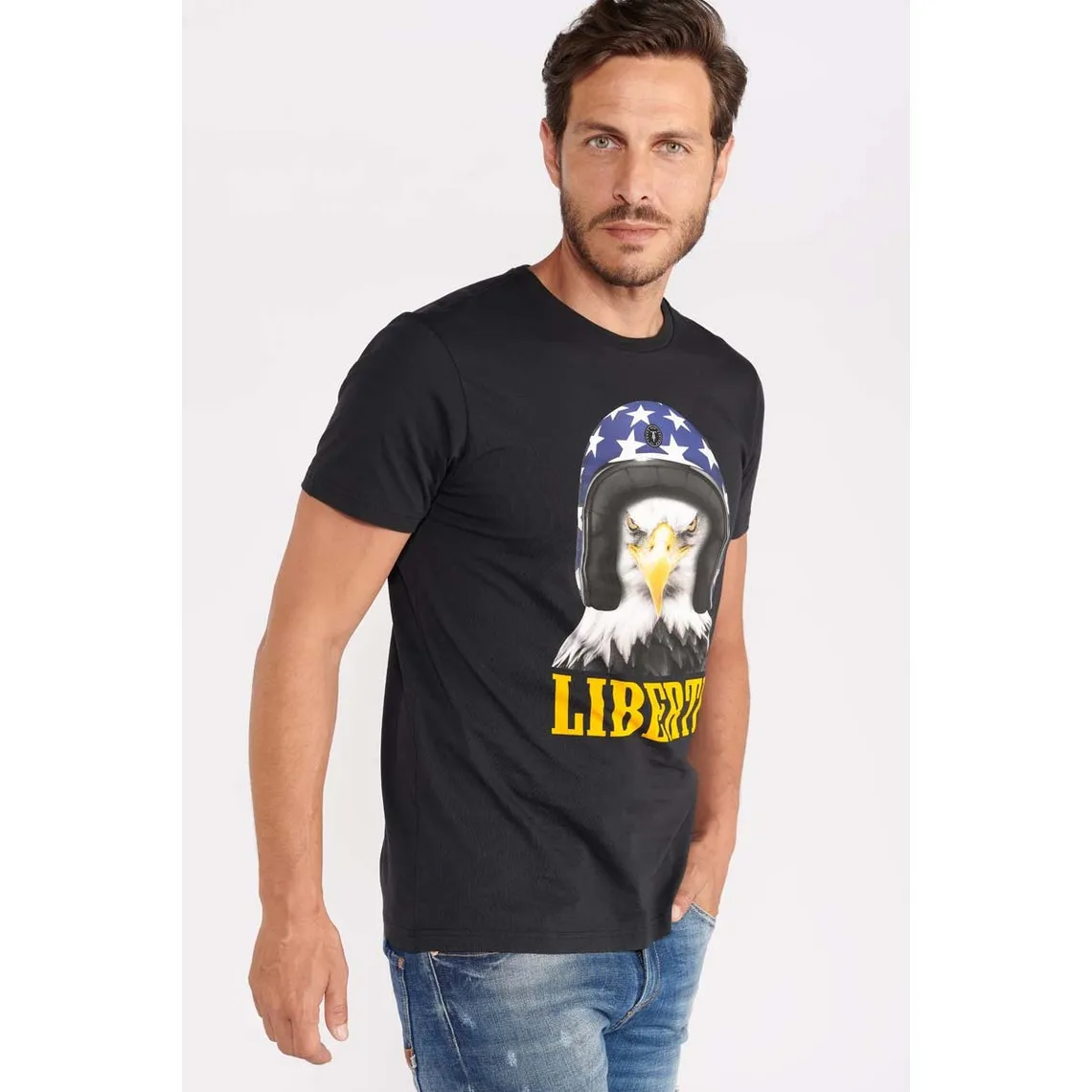 Tee-Shirt LEAVEN noir Le Temps des Cerises - T-shirt / Polo Homme sur MenCorner