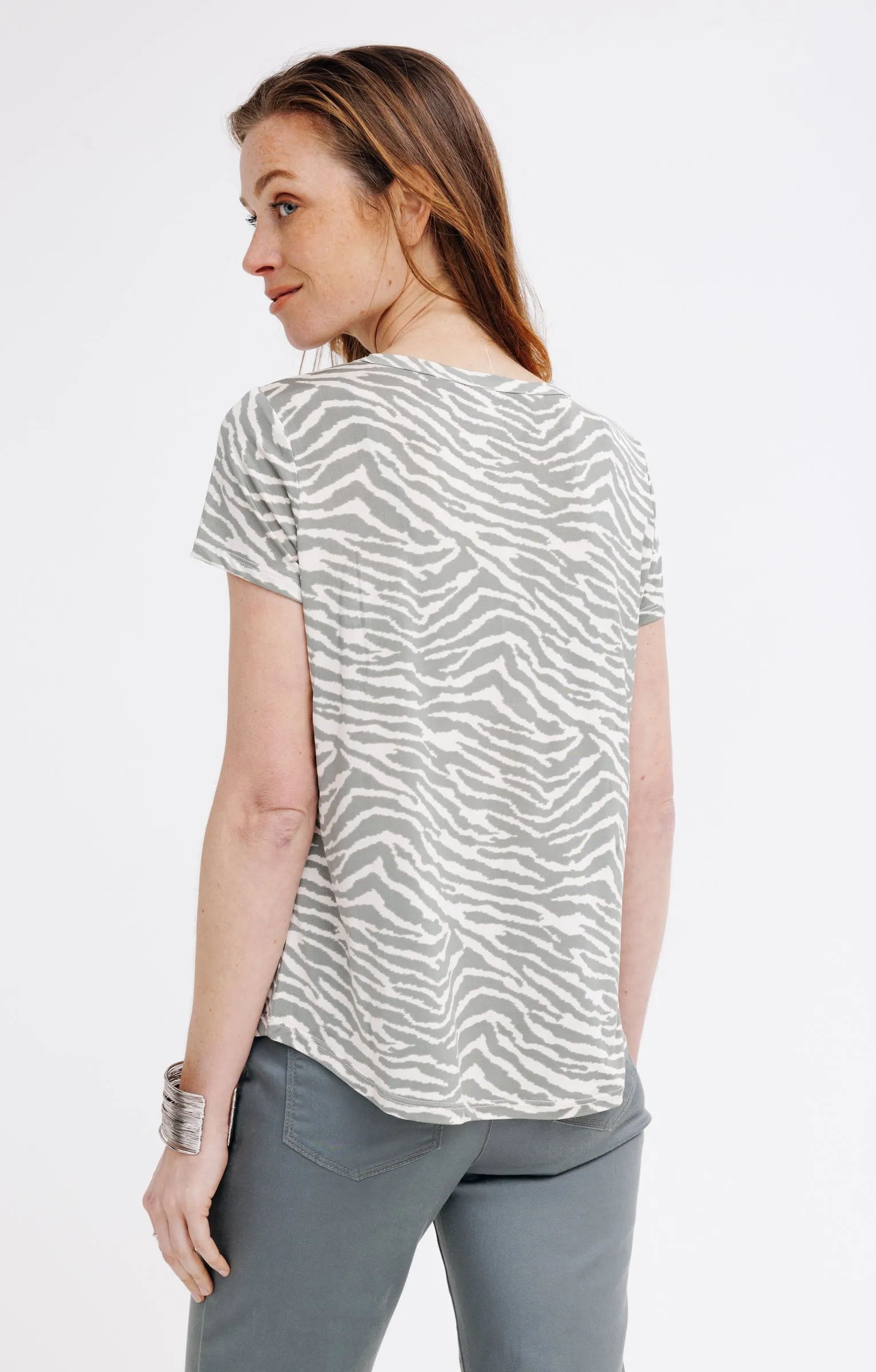 Tee-shirt été imprimé zèbre - 26,56 €