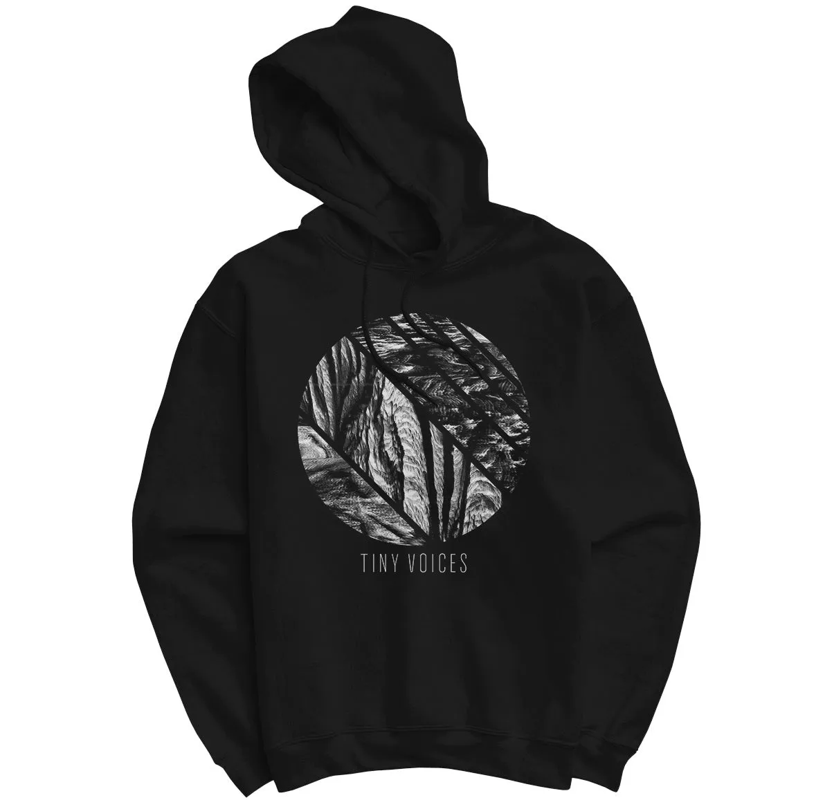 TINY VOICES Erosion BLACK HOODIE