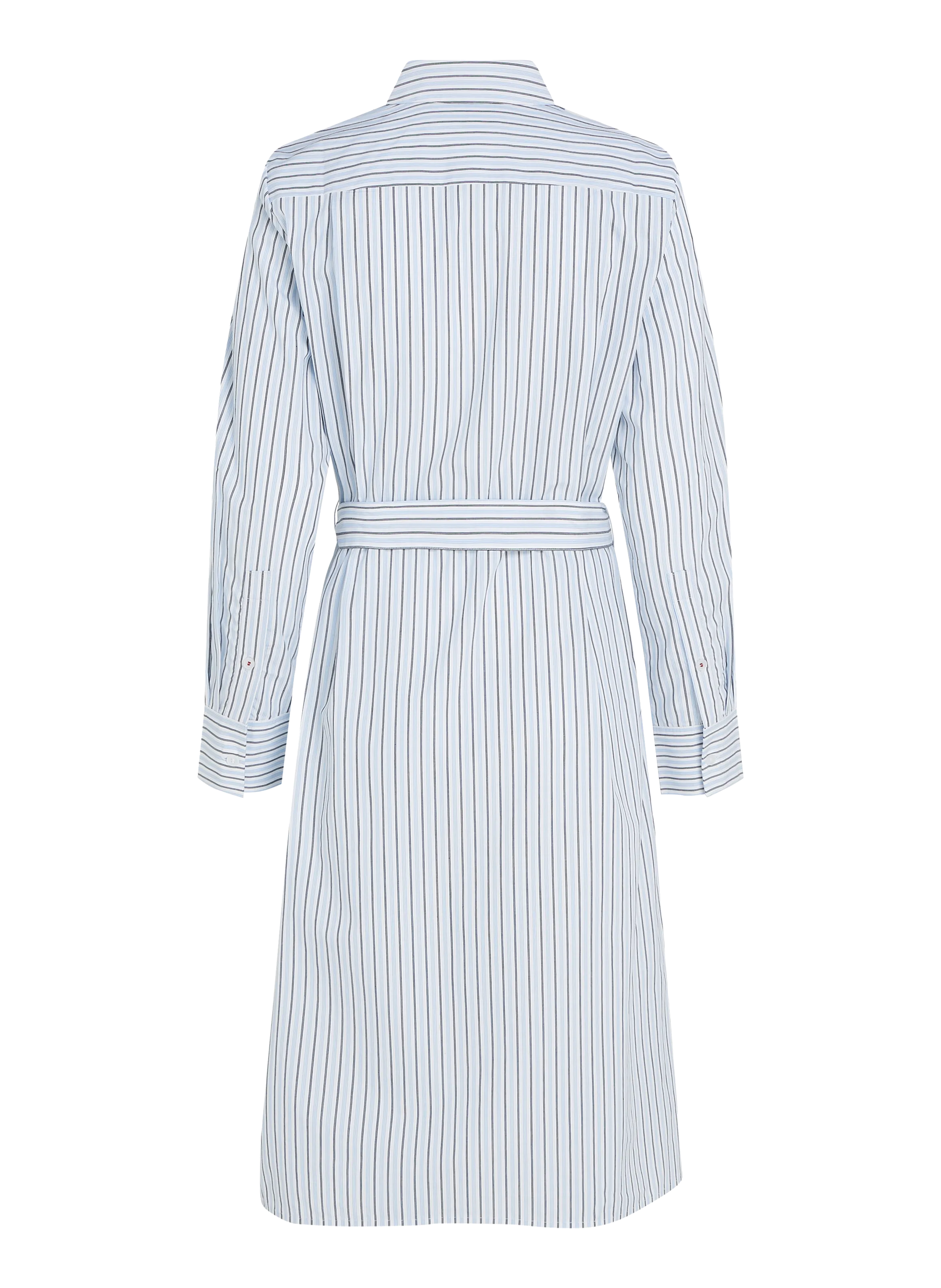 TOMMY HILFIGER  Robe chemise midi en coton  - Bleu