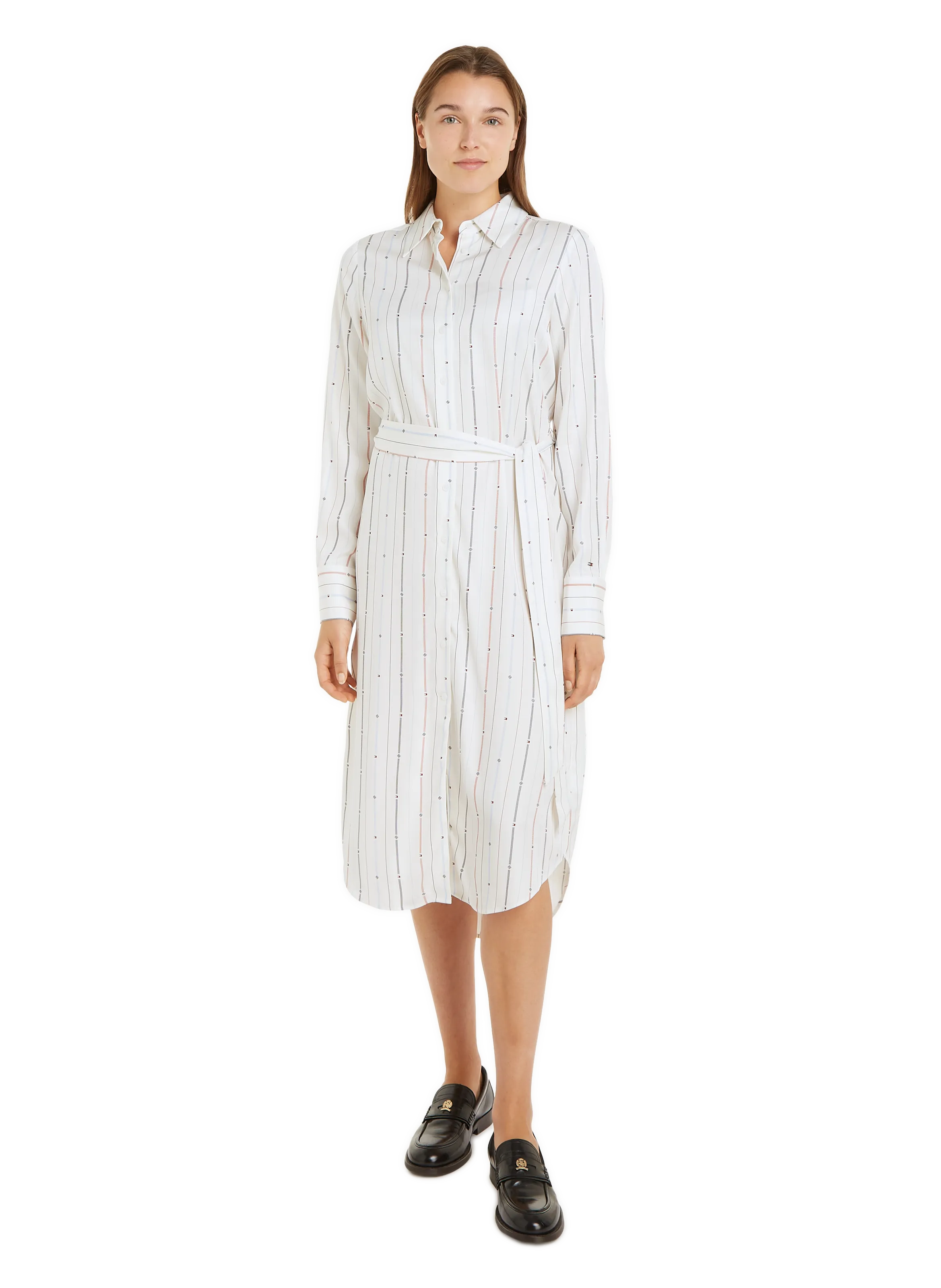 TOMMY HILFIGER  Robe chemise midi  - Multicolore