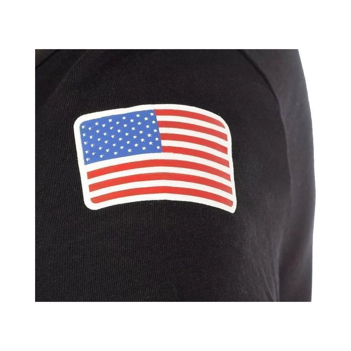 Tshirt et polos Nasa basic flag v neck noir