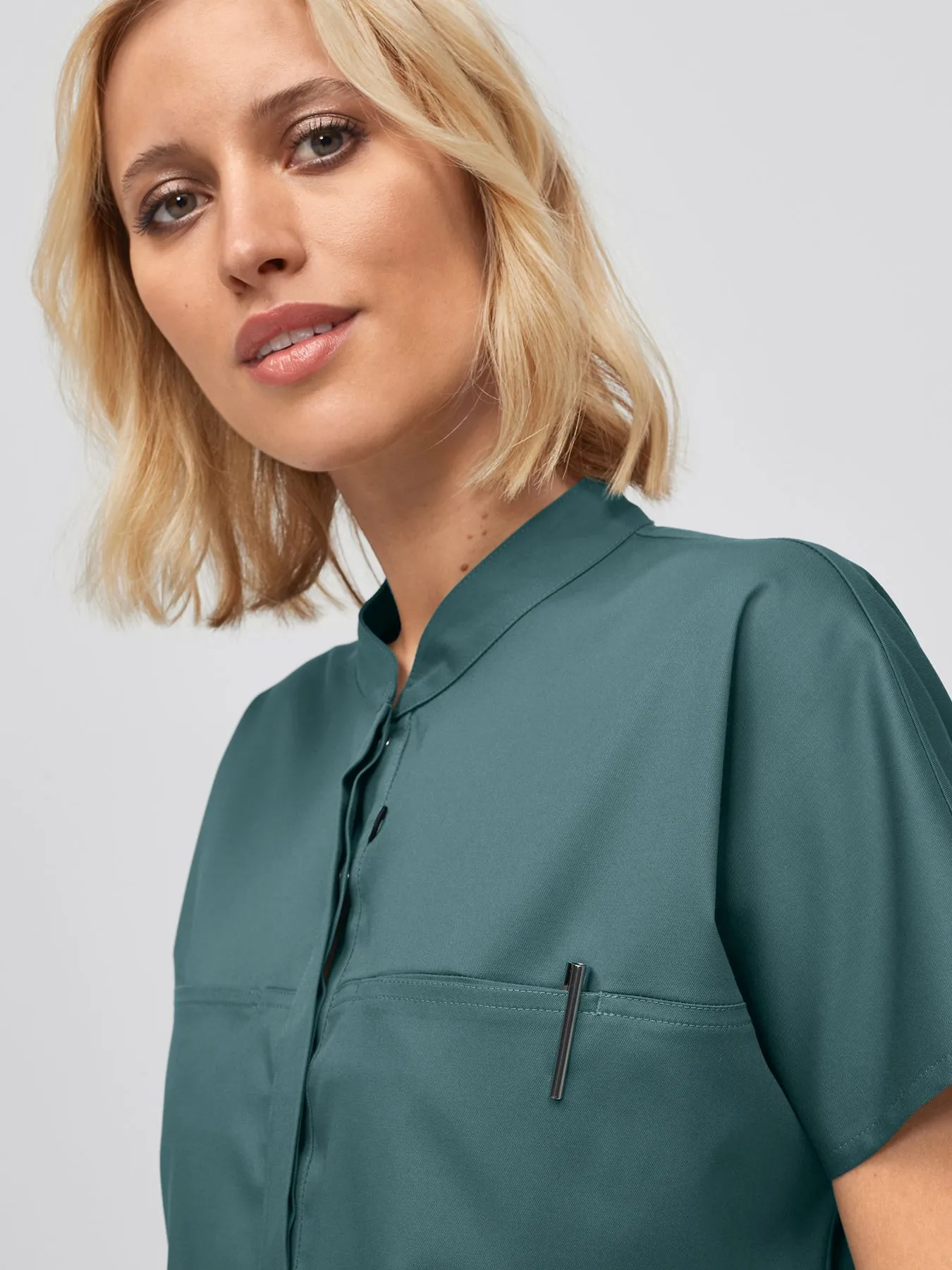 Tunique médicale en Lyocell (TENCEL™) LONDON – stretch