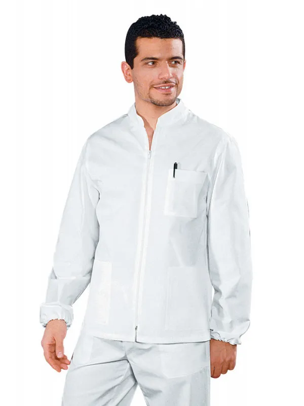 Tunique Médicale Homme Samarcanda Blanc 100% Coton