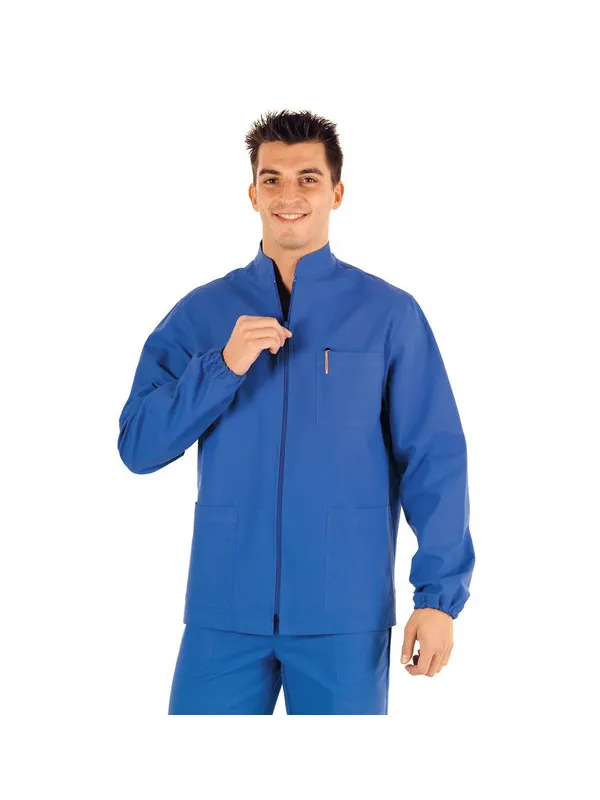 Tunique Médicale Homme Samarcanda Bleu 100% Coton