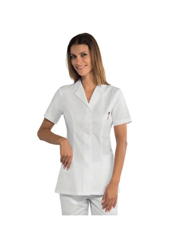 Tunique médicale manches courtes Tissu 100% coton